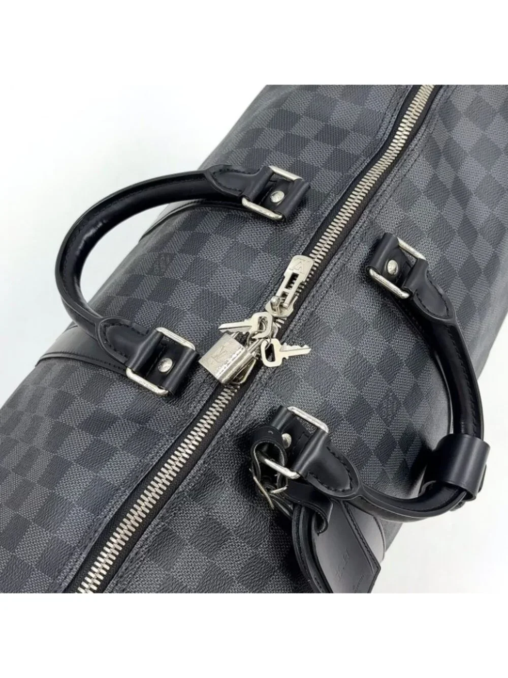 Louis Vuitton Keepall Bandouliere 45 Damier Graphite Leather